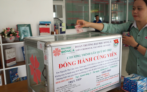 Đại học Đông Á: Hơn 43 triệu đồng “Đồng hành cùng Viên”