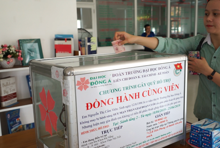 Đại học Đông Á: Hơn 43 triệu đồng “Đồng hành cùng Viên”