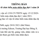 Thông báo tổ chức hiến máu nhân đạo đợt 1 năm 2021