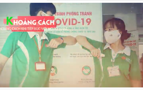 Sinh viên Đại học Đông Á và thông điệp 5K để chung sống an toàn với đại dịch