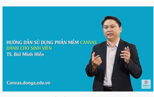 Tính năng và thao tác trên phần mềm Canvas UDA dành cho sinh viên
