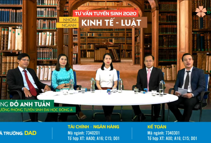 Đại học Đông Á - Chương trình Livestream số 9: Nhóm ngành Kế toán - Tài chính Ngân hàng