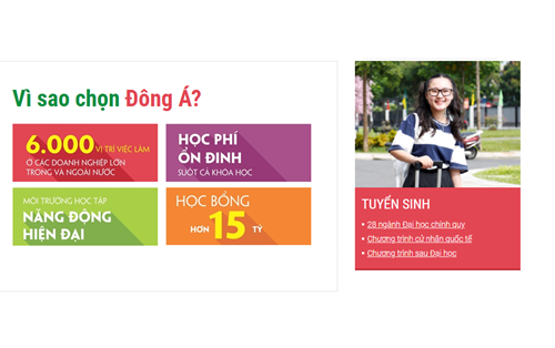 ĐẠI HỌC ĐÔNG Á              TẠO DỰNG CON ĐƯỜNG THÀNH CÔNG