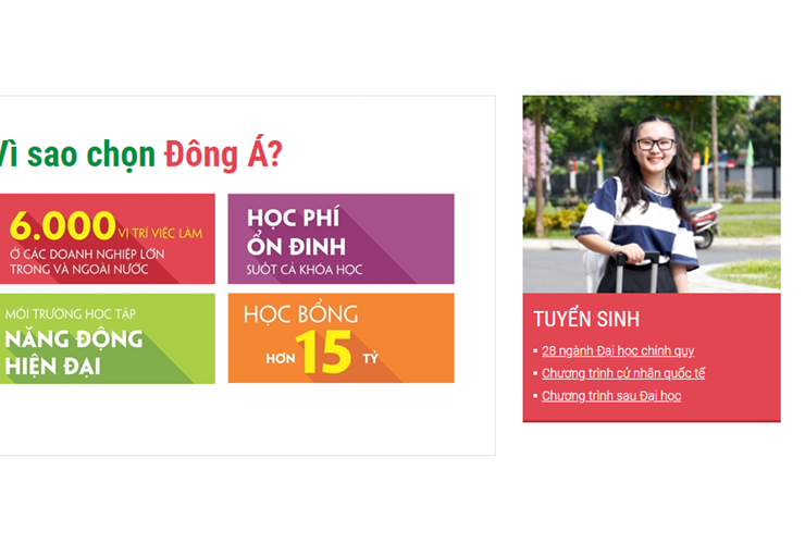 ĐẠI HỌC ĐÔNG Á              TẠO DỰNG CON ĐƯỜNG THÀNH CÔNG